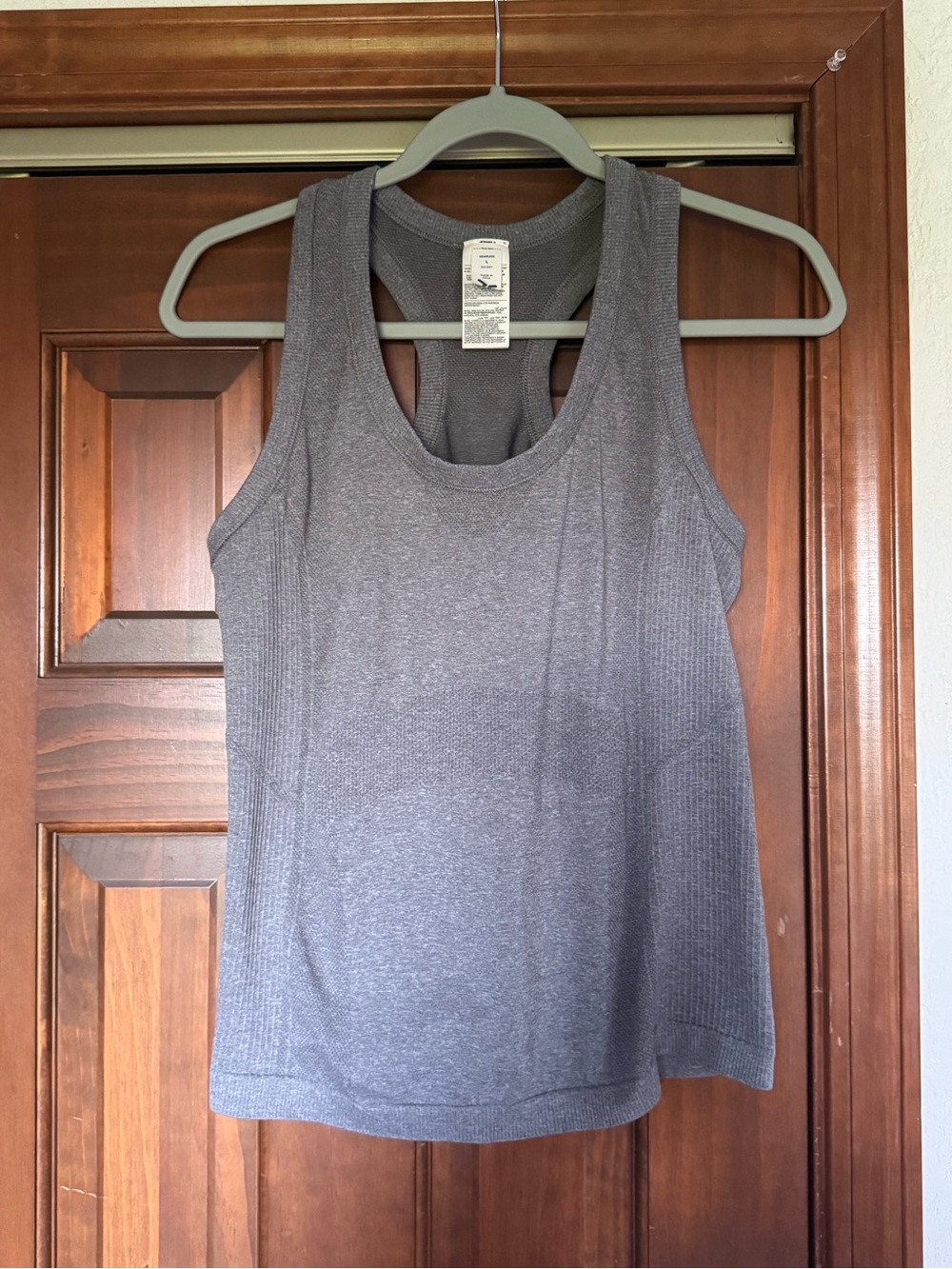 Old Navy Charcoal Gray Seamless Racerback Tank